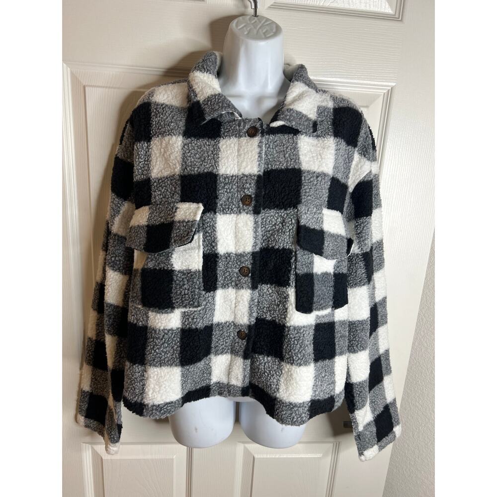 Love, Fire Women's Cropped Sherpa Jacket NEW ~ Size 2X
